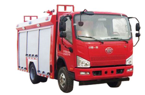 解放四驅3.5噸越野森林水罐消防車(chē)